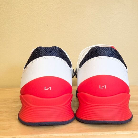 TYR L-1 Lifter Weightlifting Shoes USA White Red Blue Men's Size 11.5 - Picture 5 of 7